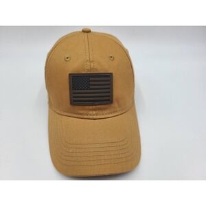 American Flag Academy Sports Outdoors Adjustable (Seems L-XL) Hat Cap Men Brown